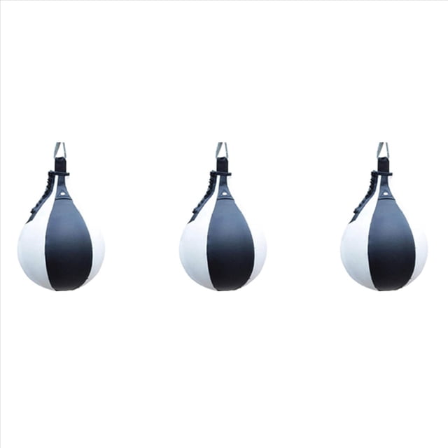 3X Bola de Velocidad de Boxeo Bolsa de Velocidad de PU En Forma de Pera de Boxeo Bola Giratoria Pelota de Entrenamiento de Fitness FíSico