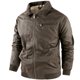 thumbnail image 5 of Ceisia Men's casual solid color zipper coat long sleeve outerwear Gift, 5 of 8
