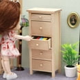 thumbnail image 3 of ifundom 1Pcs Mini Commode à Tiroirs Mini Armoire en Bois Décoration en Rondins, 3 of 8