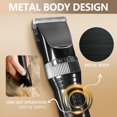 thumbnail image 5 of Professional Dog Grooming Clippers for Thick Coat - Low Noise Pet Hair Trimmer with Adjustable Speed for Dogs Cats Sheep Horses, 5 of 6