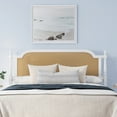 thumbnail image 3 of Hillsdale Furniture Melanie Wood and Cane King Headboard without Frame, White, 3 of 15