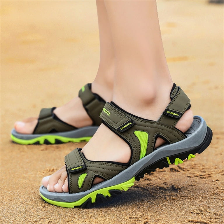 dmqupv Mens Wide Sandals Size 14 Sandals Two Way Outdoor Sports Sandals and Slippers Shower Sandals Men Non Slip Sandal AG 8
