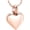 Rose Gold, variant on Mini Heart Cremation Urn Necklace for Ashes - Small Heart Shape Urn Necklace for Human / Pet Stainless Steel Memorial Ash Pendant Keepsake Jewelry