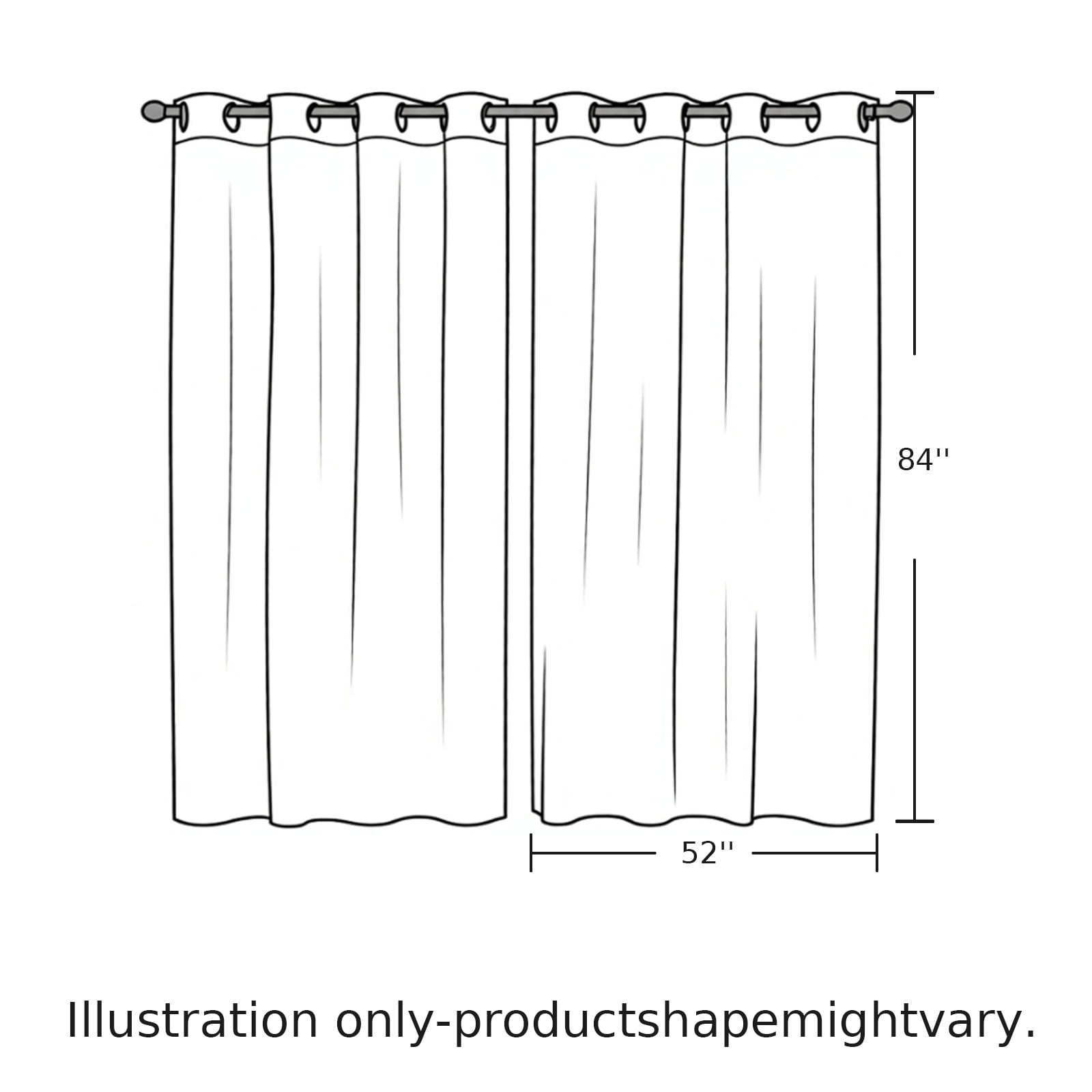 Curtains 84 Inches Long 2 Panels, Brown Orange Eucalyptus Grommets Window Treatment Curtain, Farmhouse Weeping Leaves Linen Thermal Curtains Drapes for Living Room/Bathroom