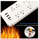 thumbnail image 2 of Regleta Cargador  Bloosom Multicontactos Con 6 Salidas 3 Usb 1 Tipo C Blanco, 2 of 4