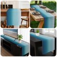 thumbnail image 6 of Navy Blue Ombre Table Runner 90 Inches Long, Teal White Gradient Modern Abstract Art Kitchen Coffee Dining Table Decoration for Home Party Birthday Wedding Home Decor 13x90 Inches, 6 of 8