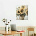 thumbnail image 5 of ZFLMY Vase Sunflowers Painting Canvas Print for Home Decor Living Room Bathroom Bedroom Office, Ready to Hang 16x20in, 5 of 5