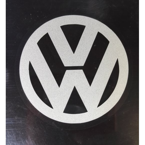 FixtureDisplays® "Volkswagen" Car Logo STICKER/ Self Adhesive Label for Front Hood and Rear Trunk, Reflect Light, 1.8 x 1.8" 16805-Volkswagen