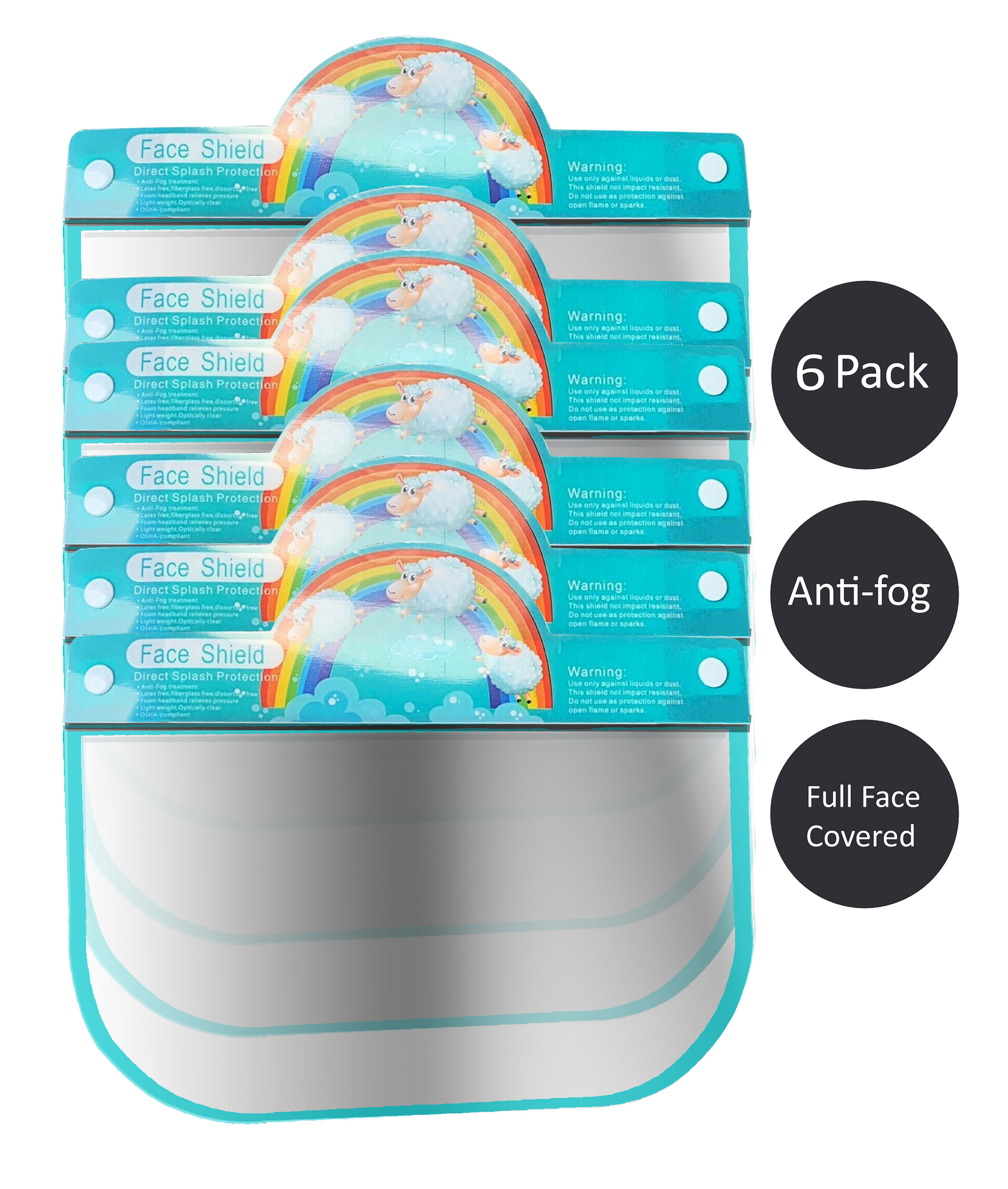 Kids Girls Boys Unisex Dust Proof Headwear Protector Face Shield