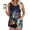 Black, variant on Womens Tops under $5,Summer Tank Tops for Women 2025,Women's New Loose Casual Crew-neck Pleated Print Fashion Top Black L