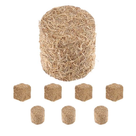 LOVEVER 8 Pcs Bales of Straw Large Haystack Model Ornaments