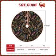 thumbnail image 2 of Fotbe Decorative Feathers Pattern Christmas Tree Skirt, Tree Skirts Plush Christmas Decorations, Christmas Tree Skirts Xmas Decorations Holiday Party Decor-48", 2 of 6
