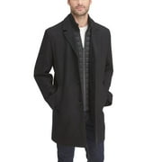 Men's Dockers® Midweight Wool-Blend Topcoat with Quilted Bib Color: Black Size: L