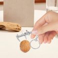 thumbnail image 2 of 4 llaveros de calibre de bolsillo, calibrador Vernier de precisión, regla en miniatura, herramienta de medición móvil 3D para niños y adultos., 2 of 6