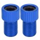 thumbnail image 3 of 2 unids/set Presta a Schrader convertidor de válvula de bicicleta adaptador de bomba de bicicleta de montaña resistente al desgaste azul, 3 of 10
