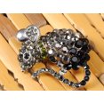 thumbnail image 2 of Cute Mouse Rat Pet y Tone Ombre Rhinestone Crystal Animal Critter Pin Brooch, Black, 2 of 5
