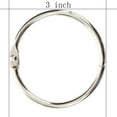 thumbnail image 2 of 3inch (12 Pack) Loose Leaf Binder Rings, Nickel Plated Steel Binder Rings, 2 of 5