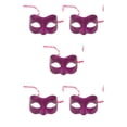 thumbnail image 2 of Minnieouse Retro Delicado Ocultar Prom Color sólido Masquerade Ball Maquillaje Fiesta Rendimiento Danza Decoración para Halloween rosa rojo Rosa roja 5piezas, 2 of 6