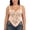 #0215-Beige, variant on POUNOO Womens Mesh Corset Tops Slim Fit Spaghetti Strap Mesh Boned Structure Casual Tops Party Style Bustiers Gift
