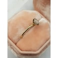 thumbnail image 3 of Cora Jewellery 1.5CT Oval Moissanite Hidden Halo Engagement Ring For Women, 14K Yellow Gold, 3 of 6