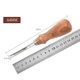 thumbnail image 2 of Herramienta biseladora de bordes de cuero, recortadora de adelgazamiento de bordes artesanales de boca ancha duradera con mango de madera, 4mm, 2 of 5