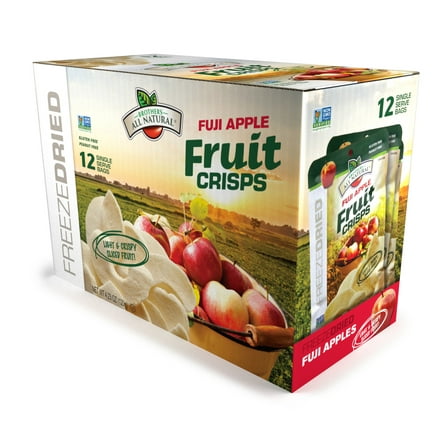 Brothers All Natural Freeze Dried Fuji Apple Crisps, 0.35 oz, 12 Count