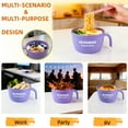 thumbnail image 2 of Tusjiain Ramen Cooker Bowl - 45 oz Microwaveable Noodle Bowl BPA Free with Chopsticks  (purple), 2 of 7