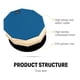 thumbnail image 4 of Drum Practice Pad Donner Silent de 8 pulgadas con baquetas azules, 4 of 8