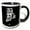 Black/White, variant on 3drose, Rhode Island Written Inside the State. Black Background., 11oz Magic Transforming Mug
