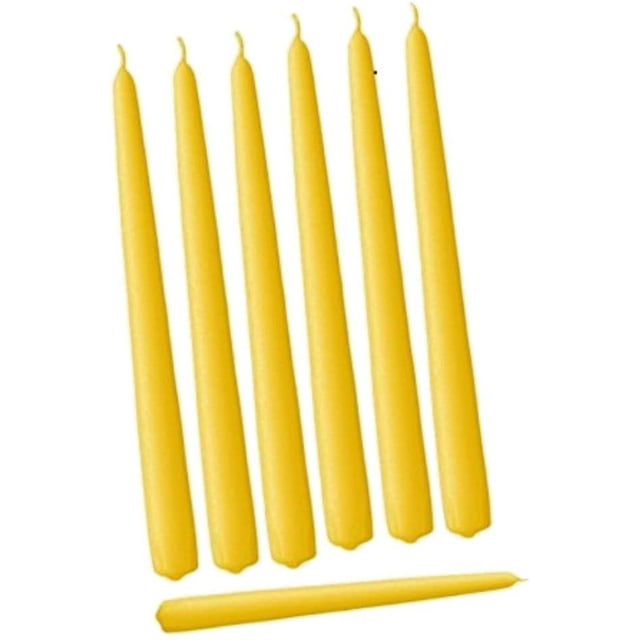 D'light Online Elegant Taper Candles Dripless and Smokeless Set of 144
