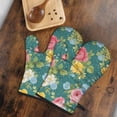 thumbnail image 5 of Cute Oven Mitts,Pioneer Flower Floral Print Pattern Oven Mitt 2-Pack Set,Kitchen Gloves for Oven,Heat Resistant Oven Mitts 7.7"x12", 5 of 7