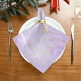 thumbnail image 2 of Coolnut Set of 1 Purple Marble Satin Napkin Square 20 Inches Table Napkins Soft Smooth Decorative Napkins for Wedding Banquet Party Decoration, 2 of 6