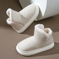 thumbnail image 3 of Zapatos de invierno de algodón para el hogar para mujer, botas de algodón antideslizantes con suela gruesa para oficina, calentadores de pies para parejas, botas de algodón para el hogar para hombre,, 3 of 5