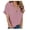 Rusty Rose, variant on Zeagoo Women's Linen Blouse Short Sleeve Button Down Shirts 100% Cotton Collared Summer Short Sleeve Blouses Tops