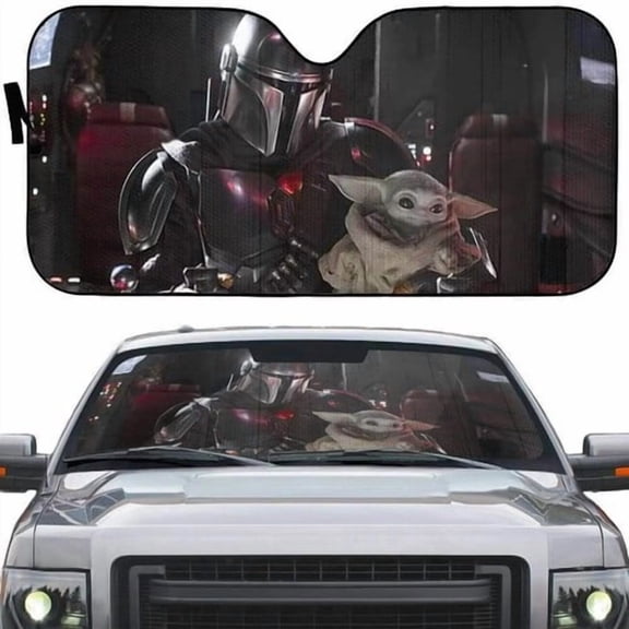 Funny Windshield Sun Shade for Car Sunshade for Car Windshield Covers Blocks UV Rays Automotive Interior Sun Protection 51 x 27.5 in