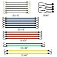 thumbnail image 6 of 24-Piece  XSTRAP STANDARD Heavy Duty Bungee Cords Set with Hooks - Assorted Sizes Include 10”, 18”, 24”, 32”, 40” Bungee Cords, 4pcs 9'' Ball Ties, and a Convenient Drawstring Bag, 6 of 7