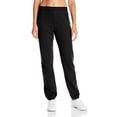 thumbnail image 1 of Hanes Women's Mid Rise Cinch Bottom Fleece Sweatpant, Ebony, X-Large, 1 of 1