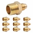 thumbnail image 1 of 10 Pzs Niple Terminal Conexion De Laton Para Gas 3/8" X 1/2" dorado 3/8 pulgadas, 1 of 6