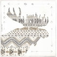 thumbnail image 2 of Shamp, Cindy 15x15 White Modern Wood Framed Museum Art Print Titled - Patterned Moose, 2 of 4