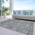 thumbnail image 6 of Addison Rugs Chantille Indoor/Outdoor Traditional Damask Denim Washable Rectangle Rug, 3' x 5', 6 of 6