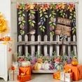 thumbnail image 5 of Shower Curtains for Bathroom-72"x84",Autumn Pumpkin Flower Leaf Waterproof Bath Curtain Grommet Shower Curtain Set, 5 of 7