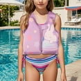 thumbnail image 2 of SUYOLL Children Girls Swimsuit Tankini Top Summer Outdoor Activities Comfortable Swim Vest 4-8 Years Holiday Vacation Beach, 2 of 5