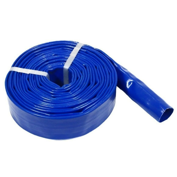 EZ Travel Collection 1-1/2” PVC Hose Submersible Water Pump Hose with Braided Reinforcement (100 Feet)