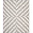 thumbnail image 2 of SAFAVIEH Cambridge Lilly Geometric Wool Area Rug, Silver/Ivory, 9' x 12', 2 of 6