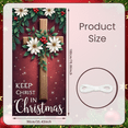 thumbnail image 5 of Decorative Design Christmas Banner Religious Theme Holiday Decoration Keep Christ in Christmas Banner for Church Event Indoor Decoration Religious Gathering, 5 of 9