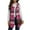 19#Hot Pink, variant on Plaid Vest for Women Fall Cozy Lapel Neck Button Down Long Vest Oversized Sleeveless Flannel Shacket Casual Waistcoat Black L