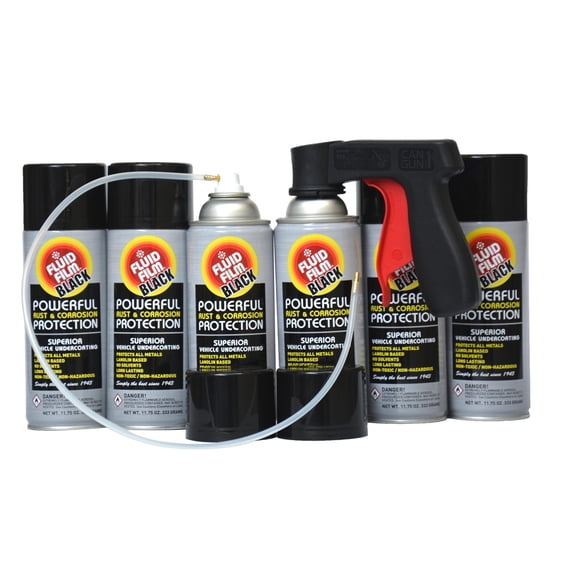 Película fluida inhibidora de óxido y corrosión negra, 350 ml, paquete de 6