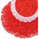 thumbnail image 1 of 4500 cuentas de vidrio 6/0 de 4 mm, redondas, para cintura, pequeñas cuentas espaciadoras para pendientes, pulseras, collares, joyas, manualidades, color rojo, 1 of 4
