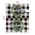 thumbnail image 4 of Checkered Leaf Wreath Mailbox Covers Magnetic Letter Box Wrap Standard Size 21x18 Inch Mailbox Decor Post Letter Box Decoration for Outdoor Garden Yard, 4 of 5