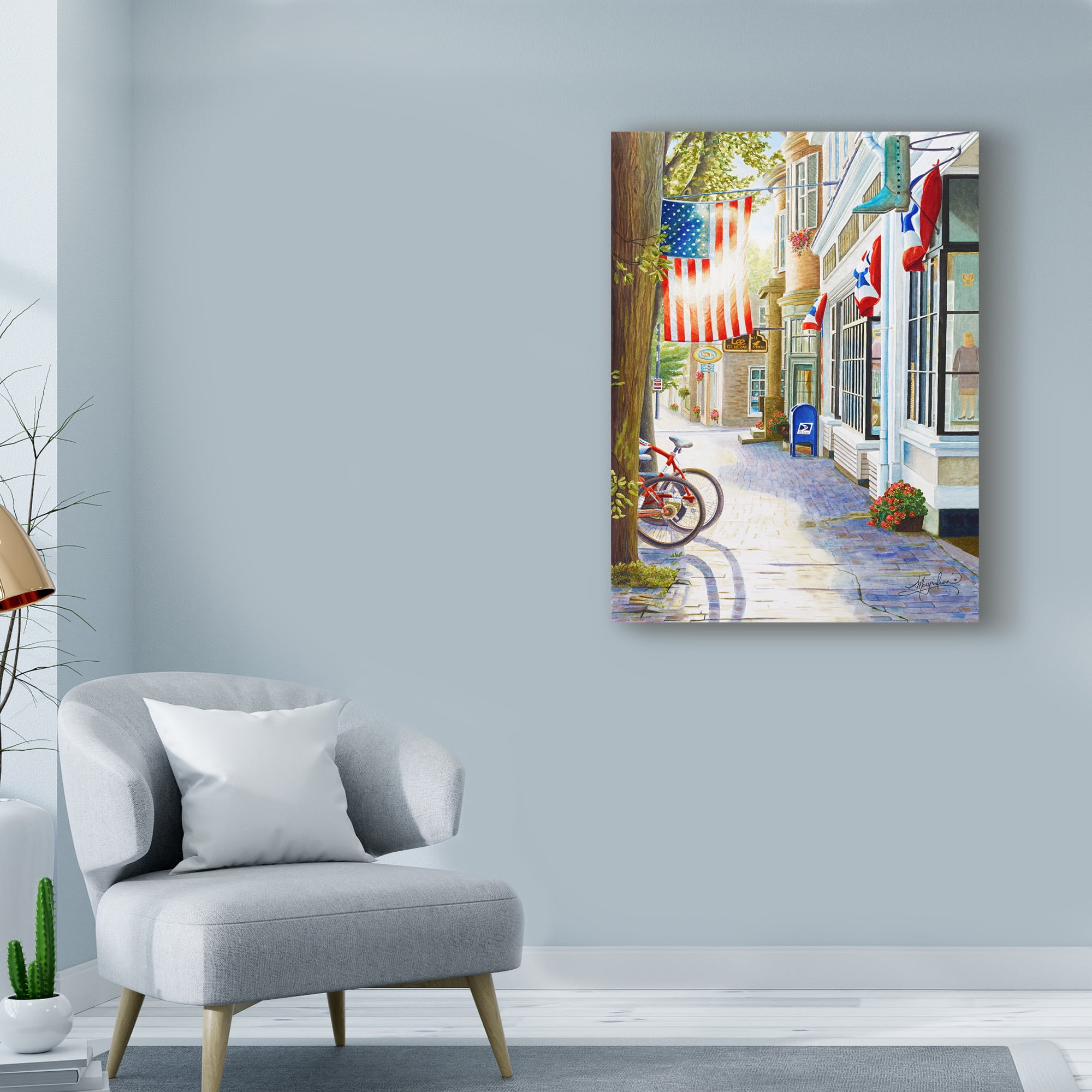 Trademark Fine Art 'Old Town Usa' Canvas Art by Mary Irwin